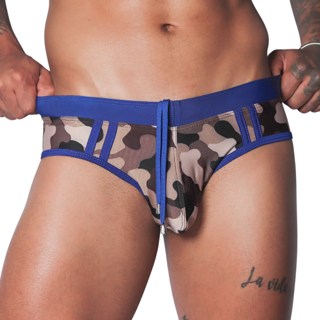 Trend Blue Swim Brief by Gigo Underwear