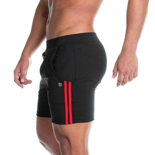 Energetic Black Short front view by Gigo Underwear