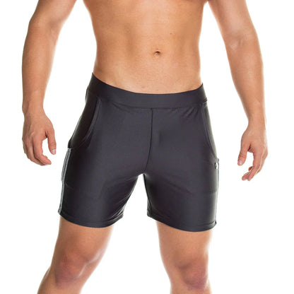 Energetic Gray Short front view by Gigo Underwear