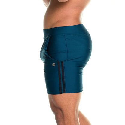 Energetic Green Short front view by Gigo Underwear