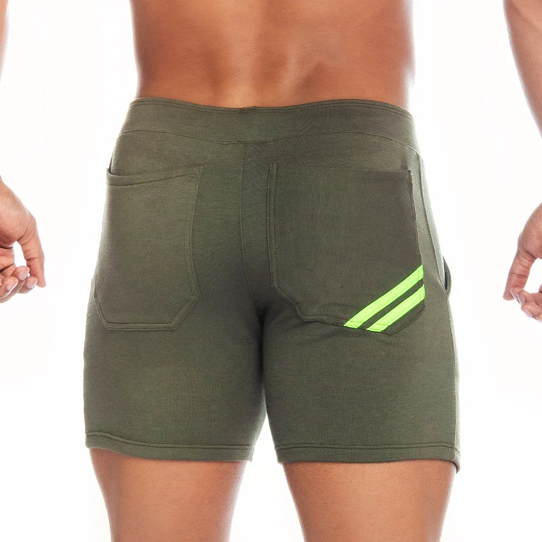 Energy Green Short back view by Gigo Underwear