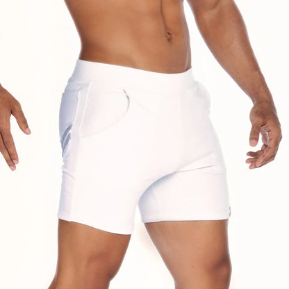 Energy White Short front view by Gigo Underwear