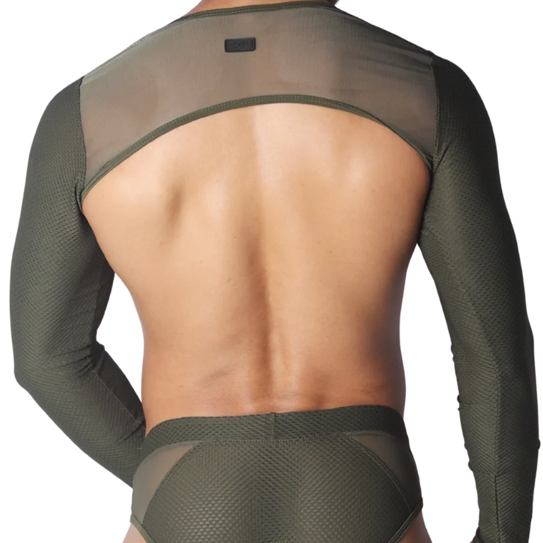 Evocative Green Harness back view by Gigo Underwear