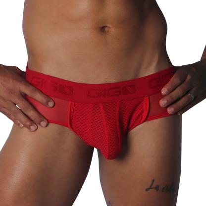 Evocative Red Jock Thong by Gigo Underwear