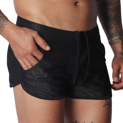 Exit Black Short front view by Gigo Underwear