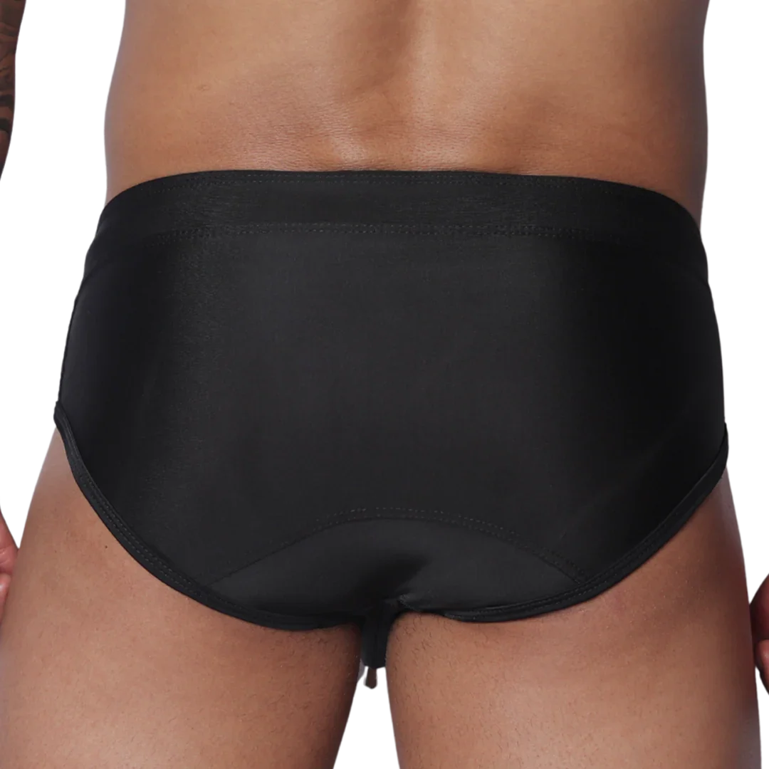 Exit Black Swim Brief back view by Gigo Underwear