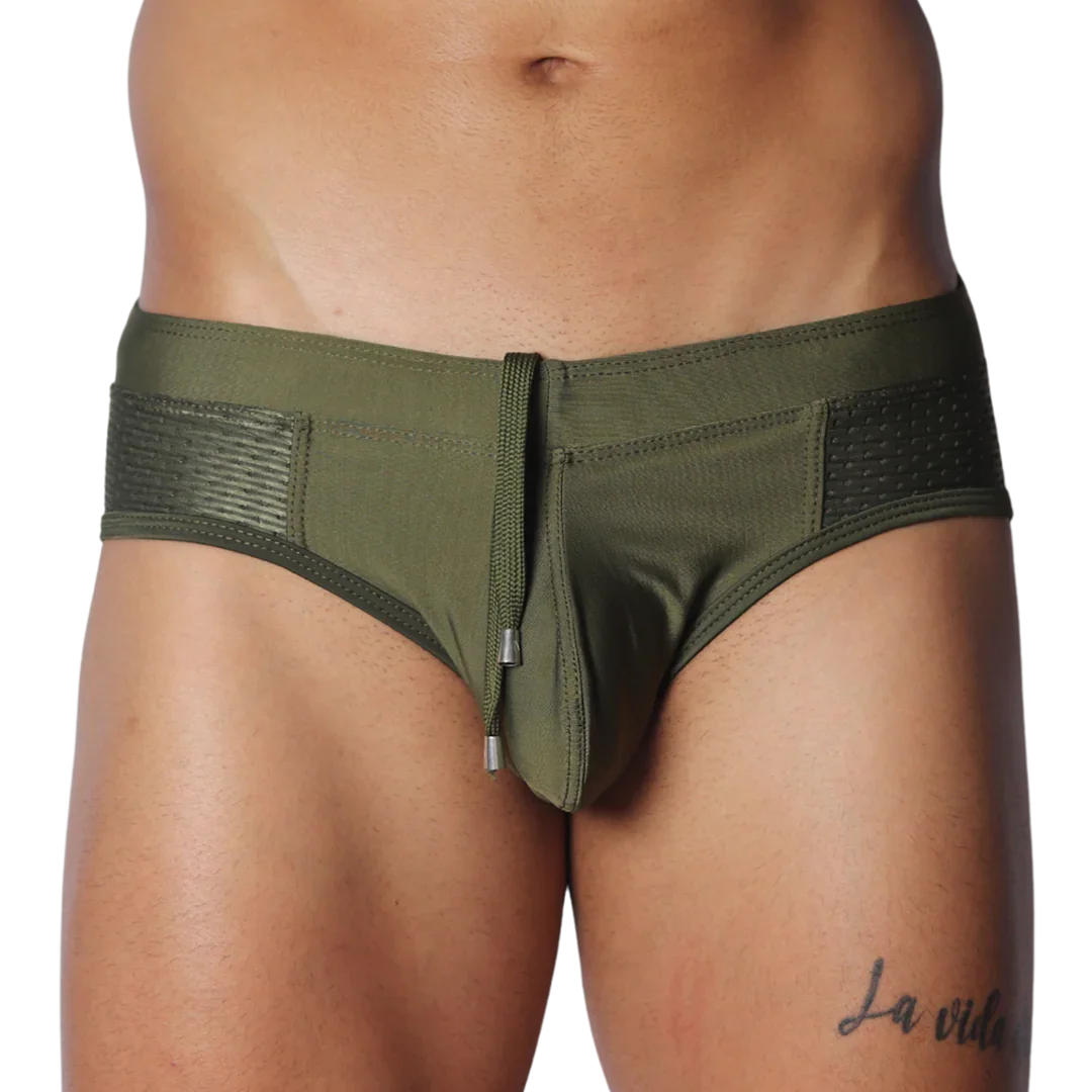 Exit Green Swim Brief by Gigo Underwear