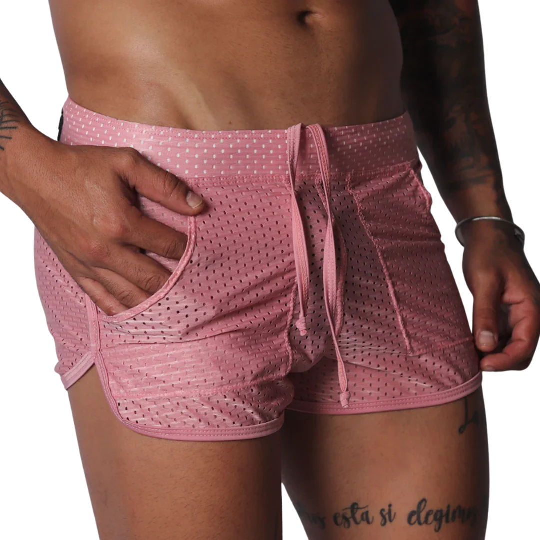 Exit Pink Short front view by Gigo Underwear