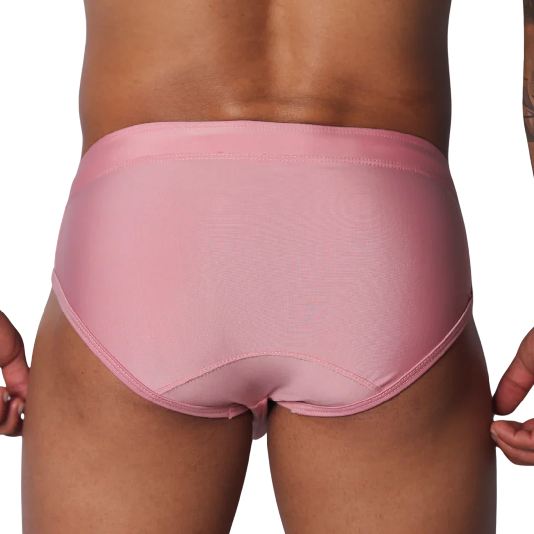 Exit Pink Swim Brief back view by Gigo Underwear