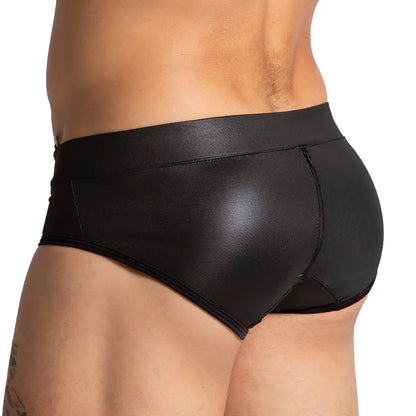 F Fetish Black Brief back view by Gigo Underwear