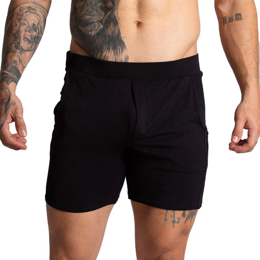F Fetish Black Short front view by Gigo Underwear