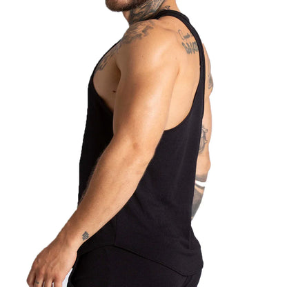 F Fetish Black Tank back view by Gigo Underwear