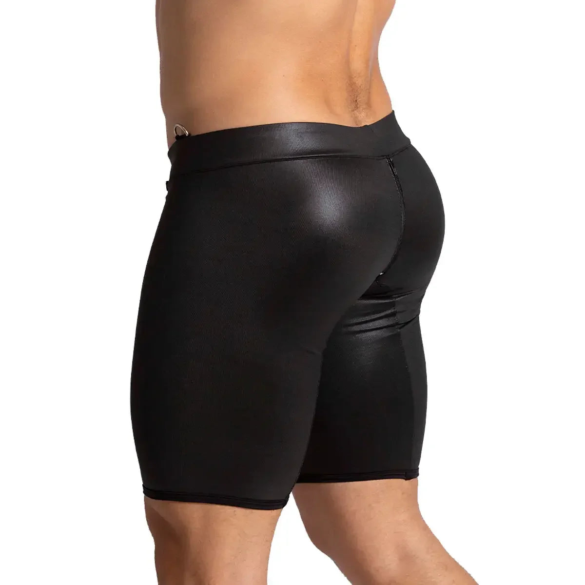 F Fetish Black Trunk Long back view by Gigo Underwear