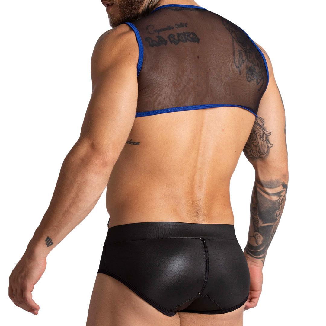 F FETISH BLUE HARNESS - Gigo Underwear & MensWear