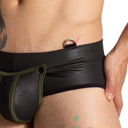 F Fetish Green Brief back view by Gigo Underwear