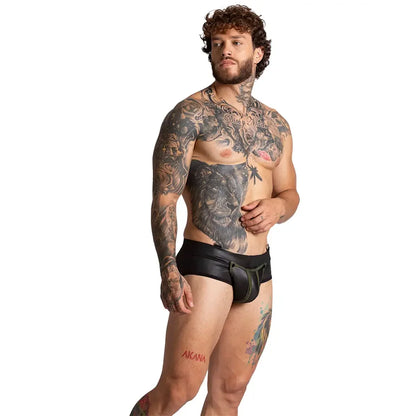F Fetish Green Brief on model by Gigo Underwear
