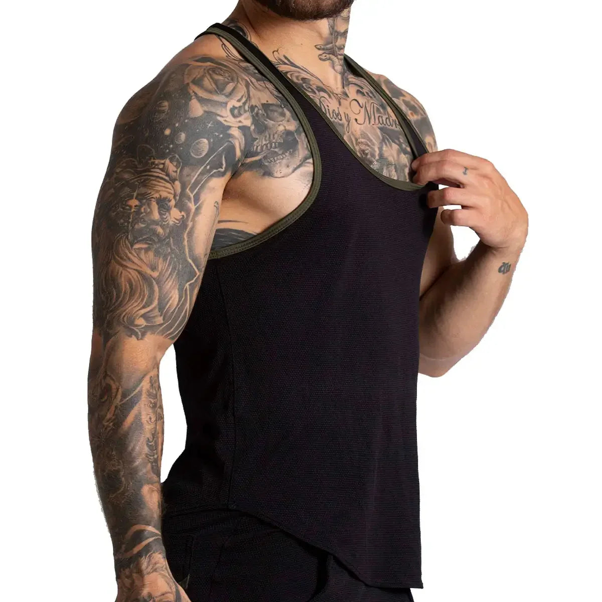 F Fetish Green Tank by Gigo Underwear