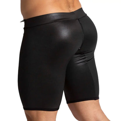 F Fetish Green Trunk Long front view by Gigo Underwear