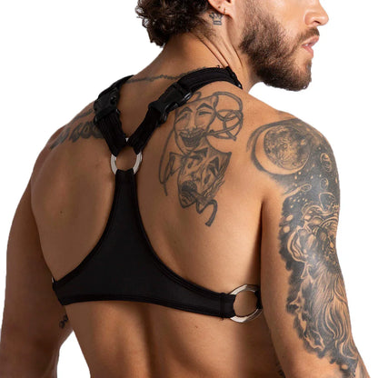 F Fetish Harness back view by Gigo Underwear