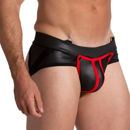 F Fetish Red Jockstrap front view by Gigo Underwear
