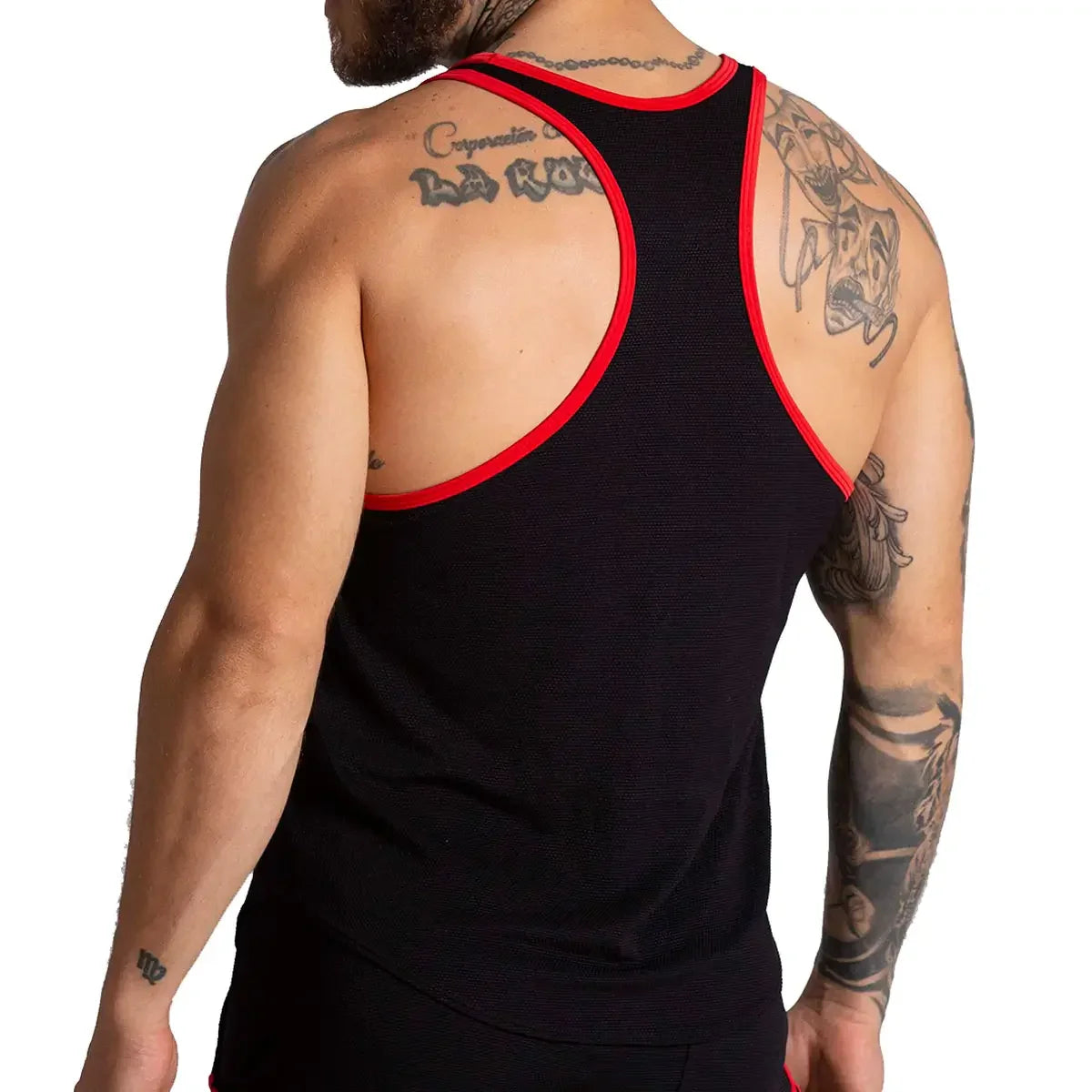 F Fetish Red Tank front view by Gigo Underwear