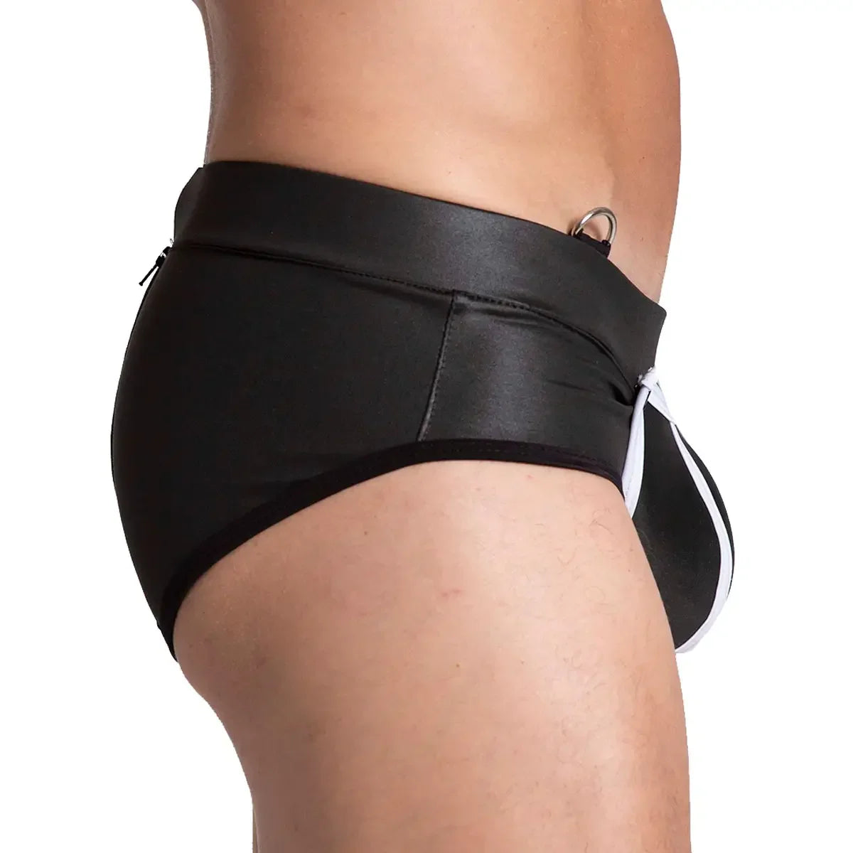 F Fetish White Brief front view by Gigo Underwear