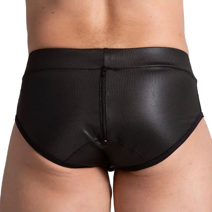 F Fetish White Brief back view by Gigo Underwear