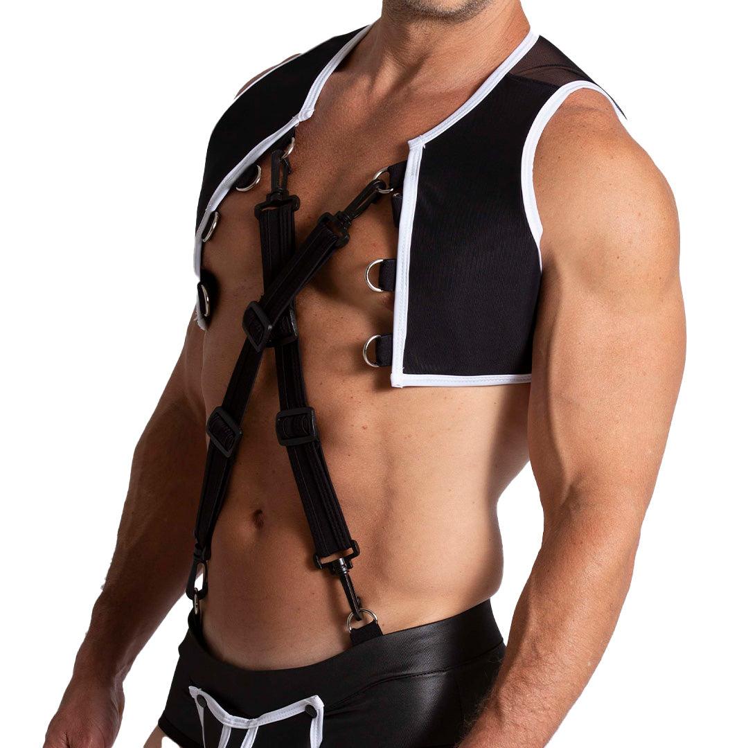F FETISH WHITE HARNESS - Gigo Underwear & MensWear