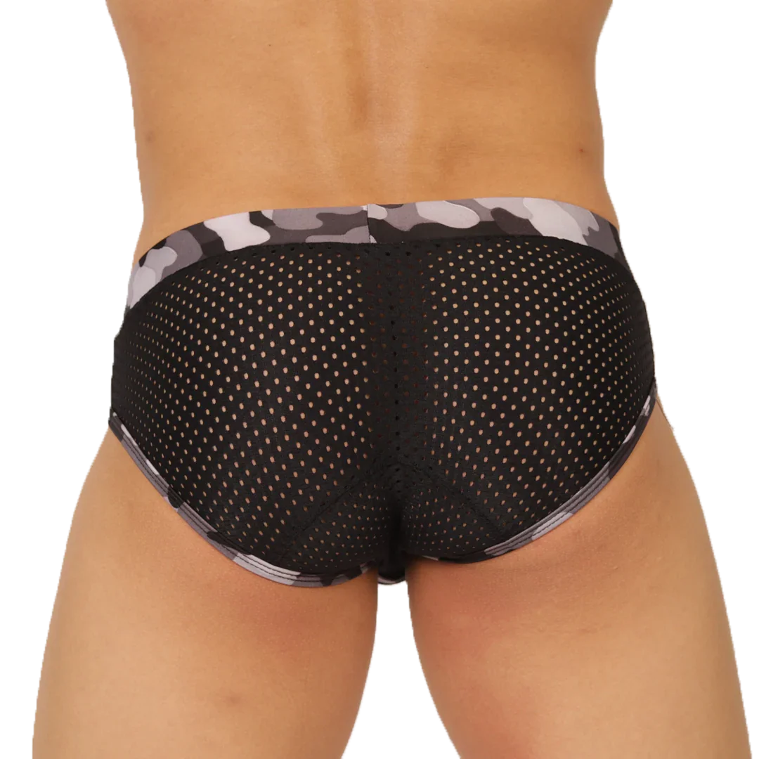 Feeling Black Brief back view by Gigo Underwear