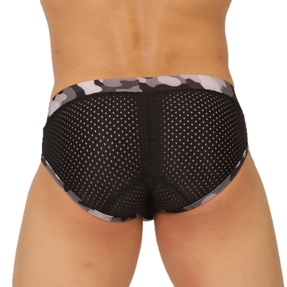 Feeling Black Brief back view by Gigo Underwear