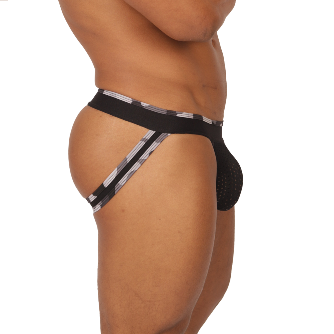 FEELING BLACK JOCKSTRAP - Gigo Underwear & MensWear