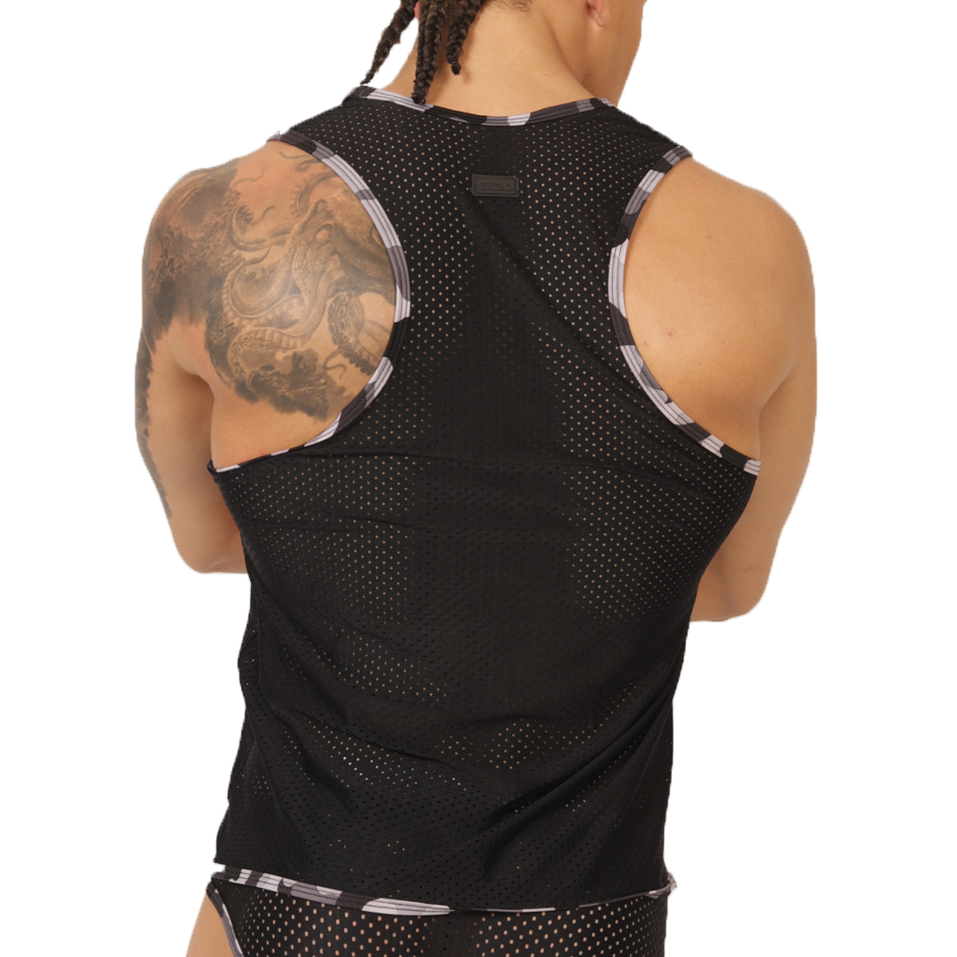FEELING BLACK TANK - Gigo Underwear & MensWear
