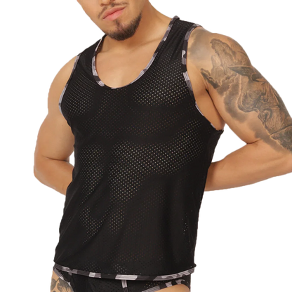 Feeling Black Tank by Gigo Underwear