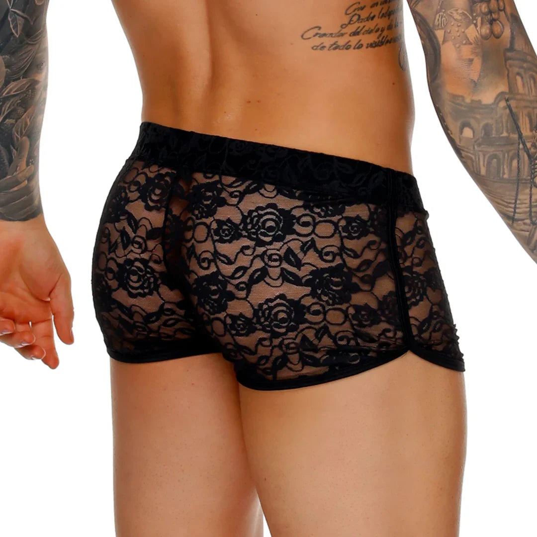 Female Black Hotshort back view by Gigo Underwear