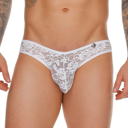 Female White Brief front view by Gigo Underwear