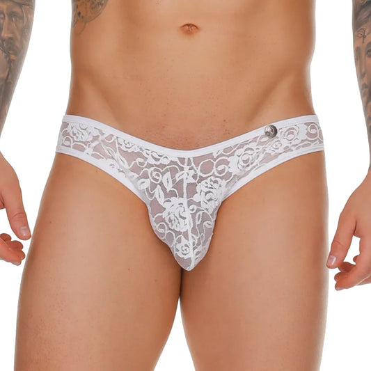 Female White Brief front view by Gigo Underwear