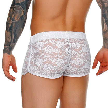 Female White Hotshort back view by Gigo Underwear