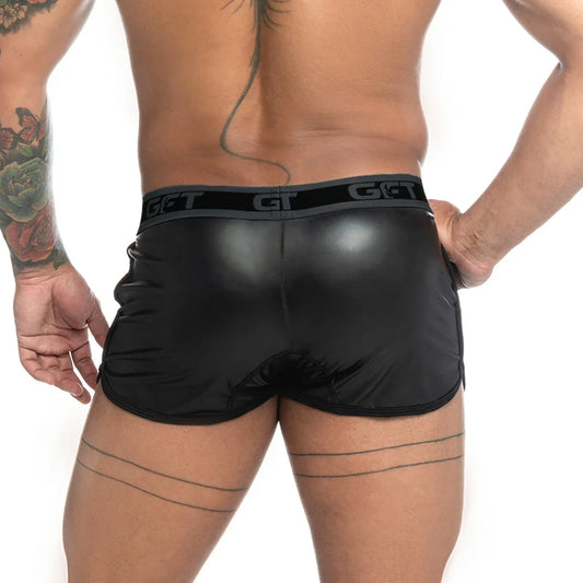 Fetiche Black Short front view by Gigo Underwear