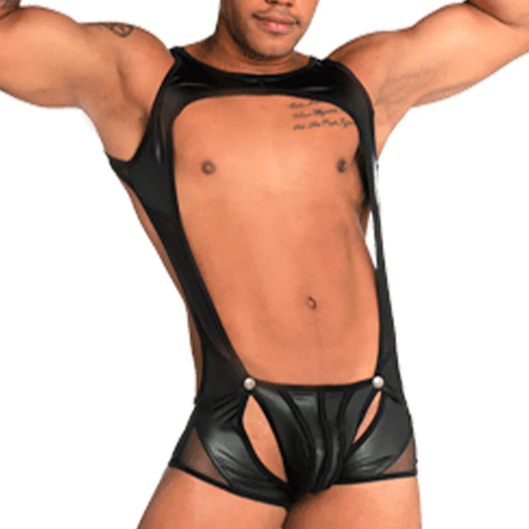Fetiche Black Singlet by Gigo Underwear