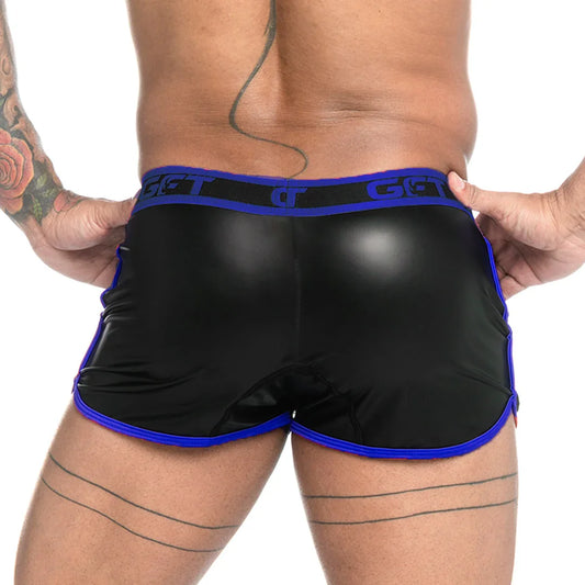 Fetiche Blue Short front view by Gigo Underwear