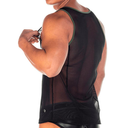 2 FETICHE GREEN TANK - Gigo Underwear & MensWear