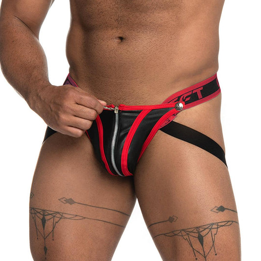 FETICHE RED ZIPPER JOCKSTRAP - Gigo Underwear & MensWear