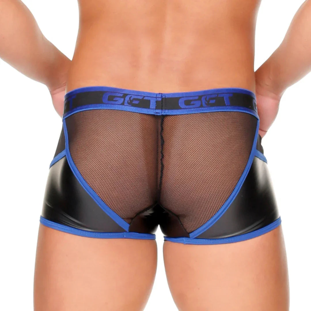 Fetish Blue Trunk back view by Gigo Underwear