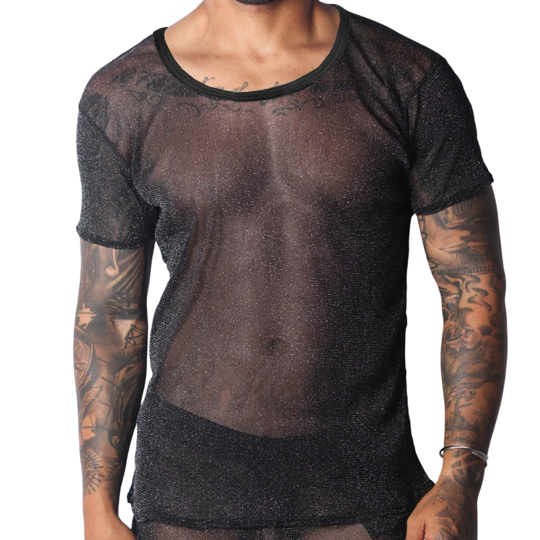 Flash Black Tshirt by Gigo Underwear