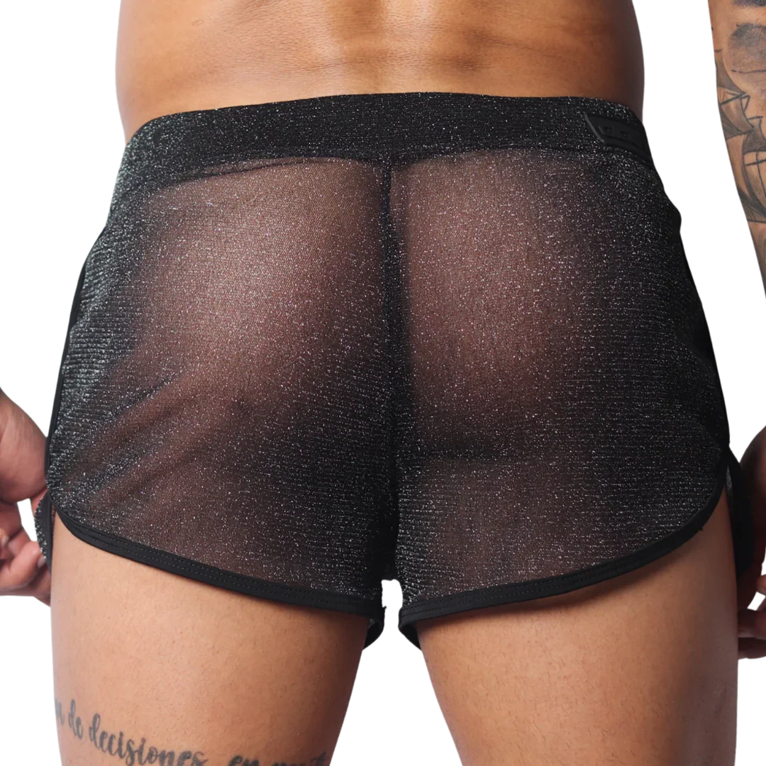 Flash Black Short back view by Gigo Underwear