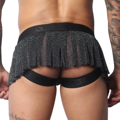 Flash Black Skirt back view by Gigo Underwear