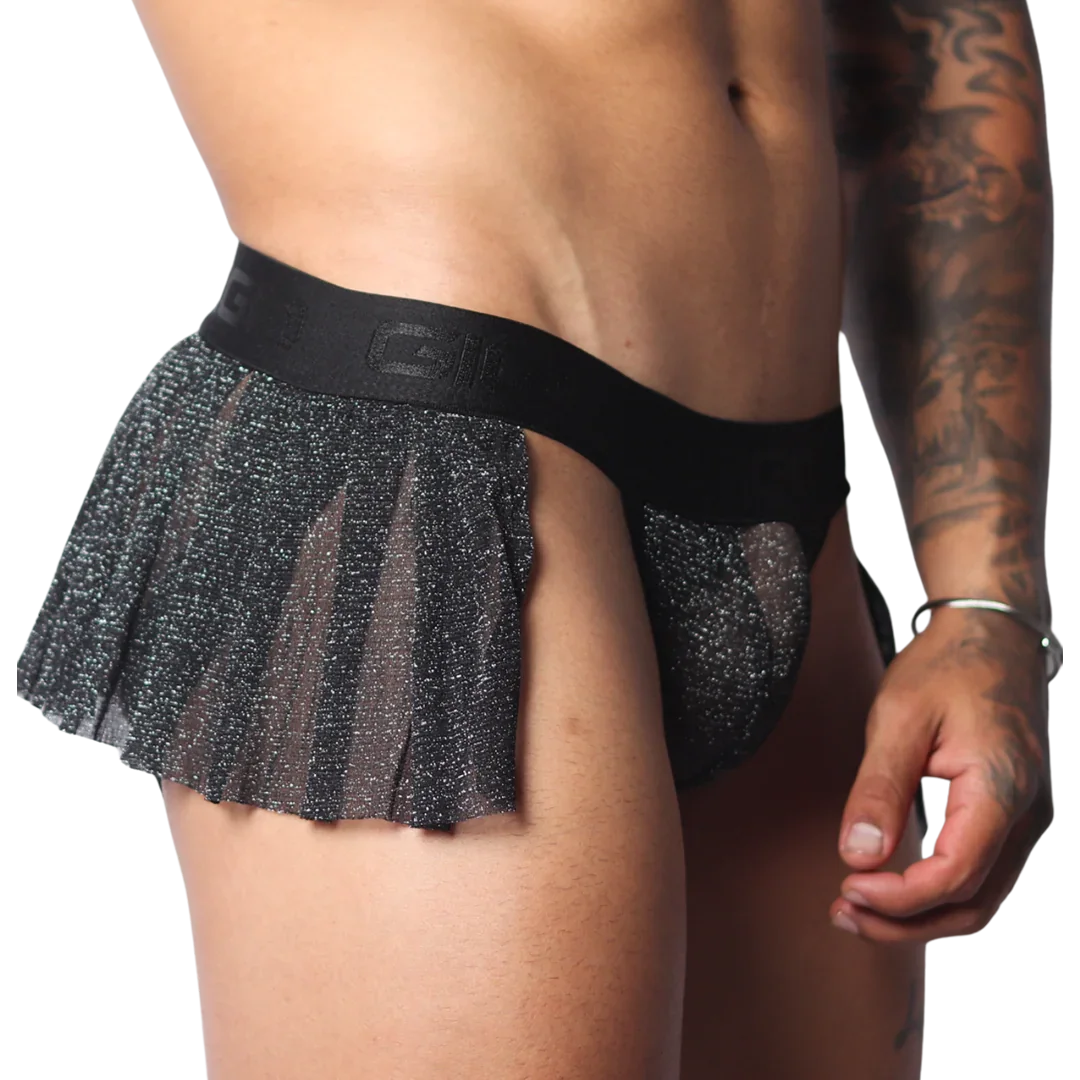 Flash Black Skirt front view by Gigo Underwear