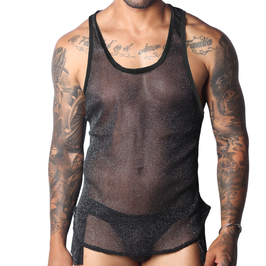 Flash Black Tank by Gigo Underwear