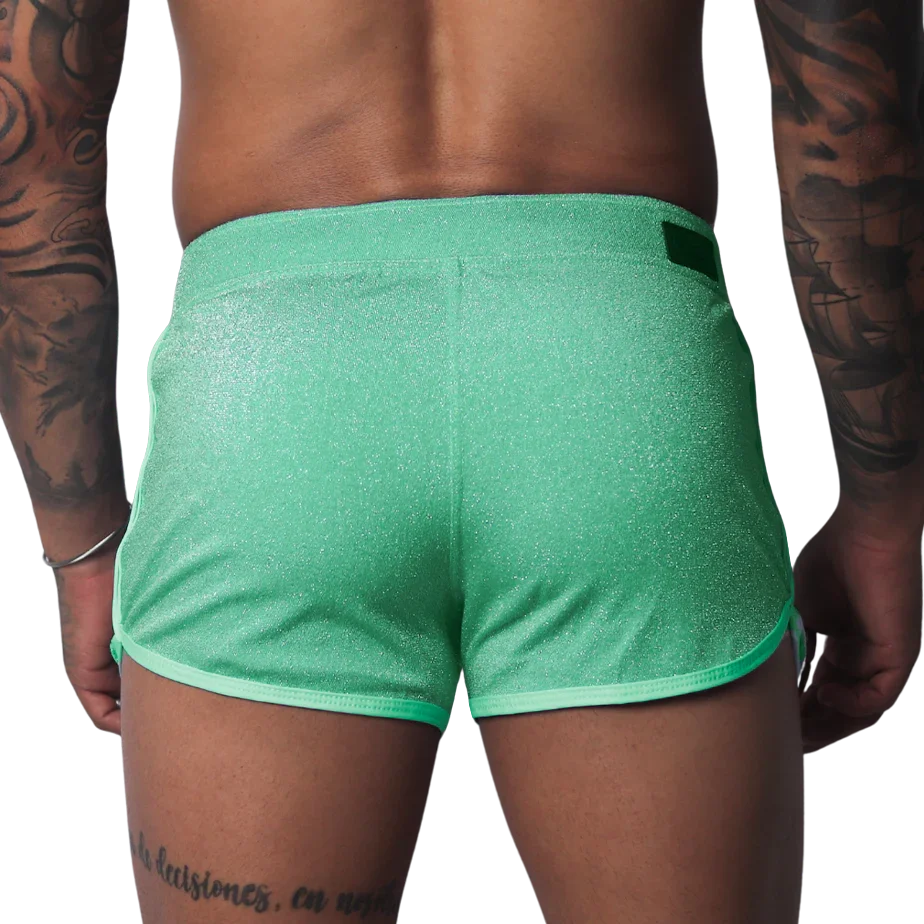 Flash Green Short back view by Gigo Underwear