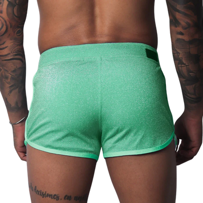 Flash Green Short back view by Gigo Underwear